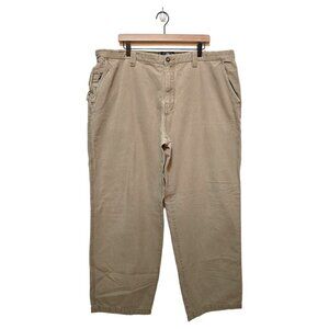 Weatherproof French Khaki Utility Cargo Chino Pants Sz 42x32